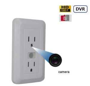 Wall outlet spy camera