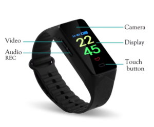 1080p sports wearable watch