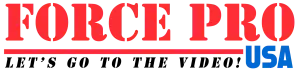 Force Pro USA logo: red 'FORCE PRO' text with a blue 'USA' to the right and a red underline.